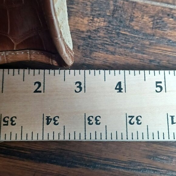 Liz Claiborne Woven Straw Handbag With Brown Leather Trim & Strap Shoulder Bag - Picture 5 of 11